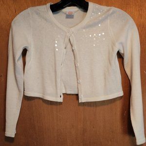 White Cropped Cardigan